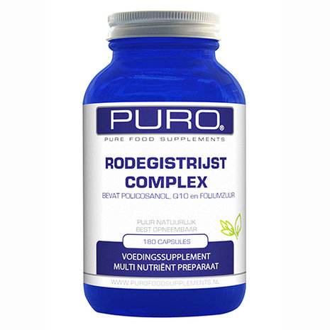 Rodegistrijst Supplement Puro 180 capsules