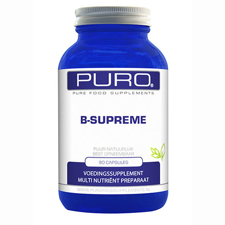 Vitamine B-Supreme (complex) van Puro 90 capsules