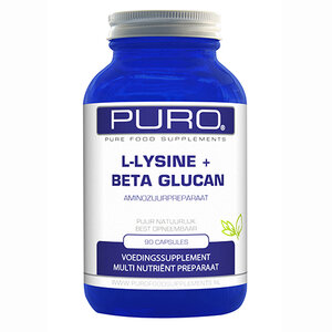 Puro L-Lysine met Beta Glucan (90 capsules)